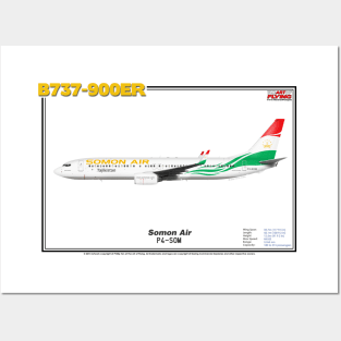 Boeing B737-900ER - Somon Air (Art Print) Posters and Art
